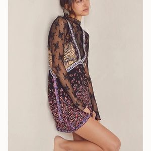 Free People Trapeze Swing Dress-Large